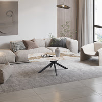 Salontafel 'Apollo' 130 cm Deens Ovaal Glanzend Steen Pandora