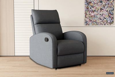 Fauteuil France Zwart - Handverstelbaar met Voetensteun