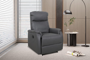 Fauteuil Tokio Grijs - Handverstelbaar met Voetensteun