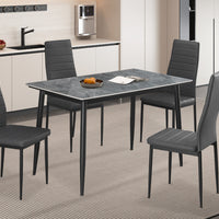 Tafel 'Kenzo' 120 cm Rechthoekig Steen Grijs