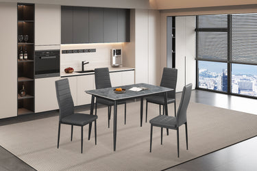 Tafel 'Kenzo' 120 cm Rechthoekig Steen Grijs