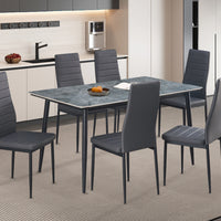 Tafel 'Kenzo' 140 cm Rechthoekig Steen Grijs