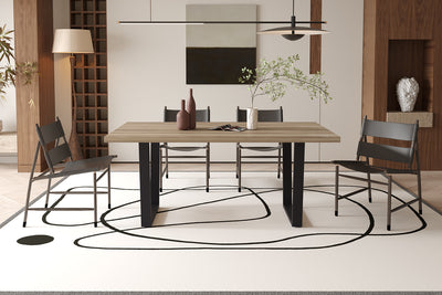 Eettafel Armin - 180 cm Rechthoekig Mangolook