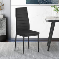 Eetkamerstoelen Cato/Kenzo Zwart - Set van 4