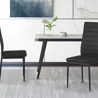 Eetkamerstoelen Cato/Kenzo Zwart - Set van 4