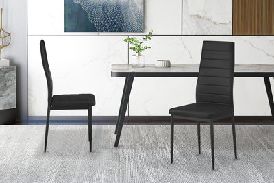 Eetkamerstoelen Cato/Kenzo Zwart - Set van 4