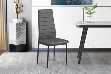 Eetkamerstoelen Cato/Kenzo Grijs - Set van 4