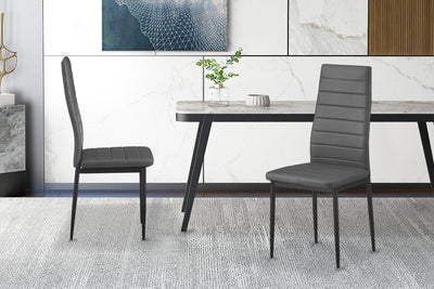 Eetkamerstoelen Cato/Kenzo Grijs - Set van 4
