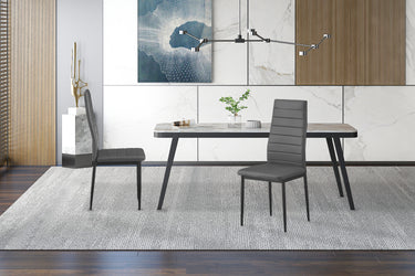 Eetkamerstoelen Cato/Kenzo Grijs - Set van 4