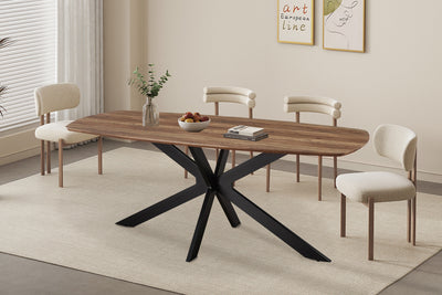 Eettafel Aziz - 200 cm Deens Ovaal Mangolook