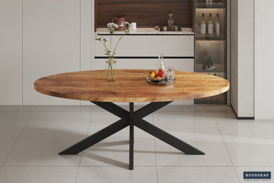 Eettafel Alexa - 200 cm Ovaal Mangohout