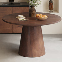 Tafel 'Tommy' 130 cm Rond Mango hout Bruin