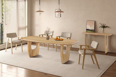 Eettafel Braga Amandel - 200 cm Deens Ovaal Mangohout