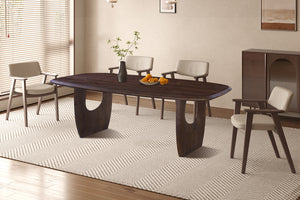 Eettafel Braga Donkerbruin - 200 cm Deens Ovaal Mangohout