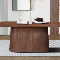 Tafel 'Miguel' 230 cm Ovaal Mango hout Lichtbruin
