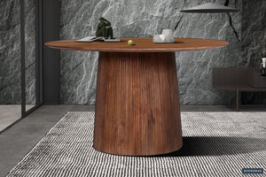 Eettafel Miguel - 130 cm Rond Mangohout