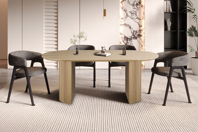 Eettafel Lagos Naturel - 200 cm Ovaal