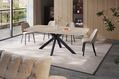Eettafel Apollo Shakespear Beige - 200 cm Deens Ovaal