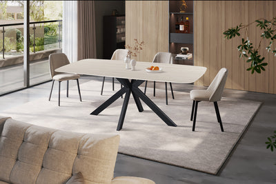 Eettafel Apollo Baroque Grijs - 200 cm Deens Ovaal