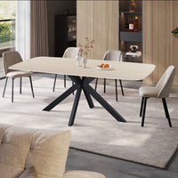 Tafel 'Apollo' 200 cm Deens Ovaal Steen Baroque Beige