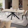 Tafel 'Apollo' 200 cm Deens Ovaal Steen Baroque Beige