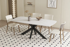 Eettafel Apollo Wit - 180 cm Deens Ovaal