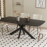 Tafel 'Apollo' 180 cm Deens Ovaal Steen Zwart