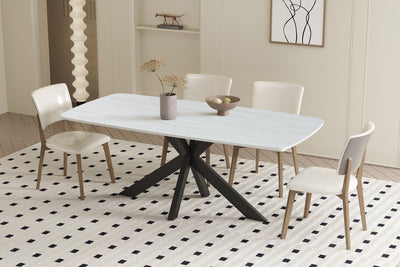 Eettafel Apollo Baroque Grijs - 180 cm Deens Ovaal