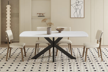 Tafel 'Apollo' 180 cm Deens Ovaal Steen Baroque Grijs