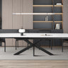 Uitschuifbare tafel 'Ares' 160-240 cm Deens Ovaal Steen Wit
