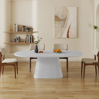 Tafel 'Tavira' 220 cm Ovaal Cement Ecru