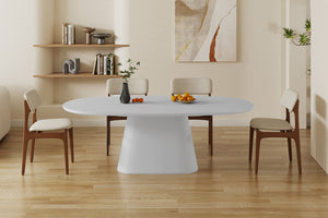 Eettafel Tavira Cement Ecru - 220 cm Ovaal
