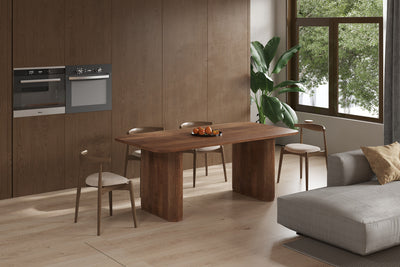 Eettafel Jean Lichtbruin - 200 cm Deens Ovaal Mangohout
