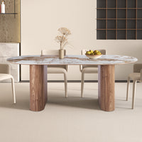Tafel 'Evora' 210 cm Glanzend Steen Pandora