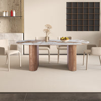 Tafel 'Evora' 210 cm Glanzend Steen Pandora