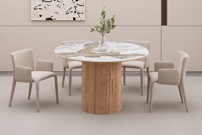 Uitschuiftafel Evora - 120-200 cm Rond naar Ovaal