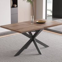 Uitschuifbare tafel 'Kos' 160-200 cm Donkerbruin