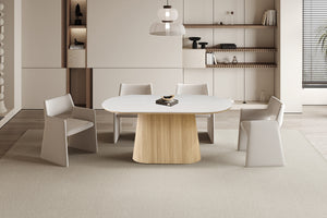 Eettafel Vigo Naturel - 180 cm Ovaal Steenlook