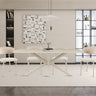 Tafel 'Noa' 180x90 cm Deens Ovaal Baroque Beige - Grijs Voet