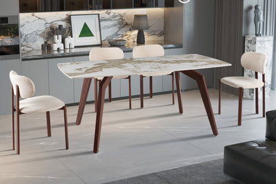 Eettafel Alma - 180 cm Rechthoekig Steen
