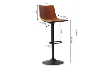 Barkruk Trevi Cognac