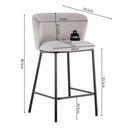 Counterstoel Arthur Beige