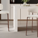Counterstoel Coco Walnoot Beige