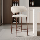 Counterstoel Coco Walnoot Beige