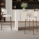 Counterstoel Coco Walnoot Beige