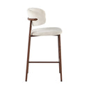 Counterstoel Coco Walnoot Beige