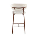 Counterstoel Coco Walnoot Beige