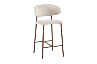 Counterstoel Coco Walnoot Beige