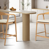 Counterstoel 'Claire' Essenh. Naturel Milan 103 Beige Gemonteerd