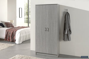 Opbergkast Ray Grijs Eiken - 80 cm 2 Deuren